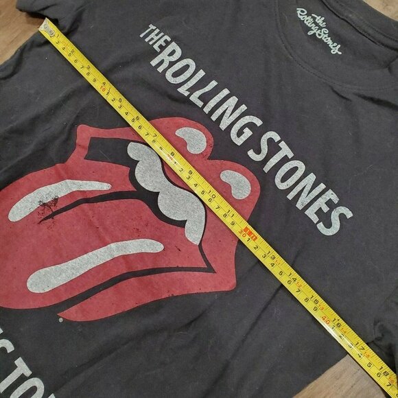 The Rolling Stones 1975 US Tour Retro T-shirt Adult Small Black Reproduction 20 - Picture 5 of 6